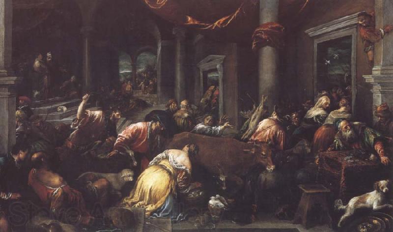 Jacopo Bassano Christ Driving the Traders from the Temple Germany oil painting art